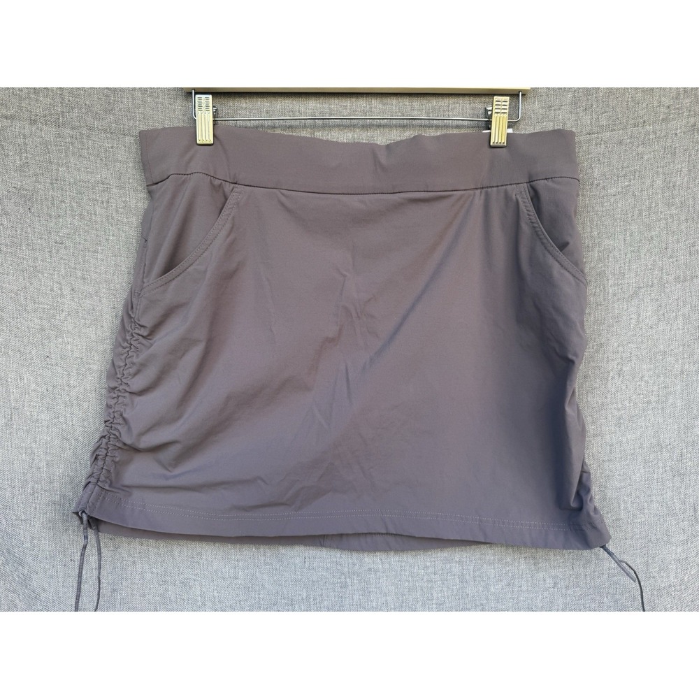 Columbia Gray Size XL Omni Shield Ruched Adjustable Skort‎ w/Pockets